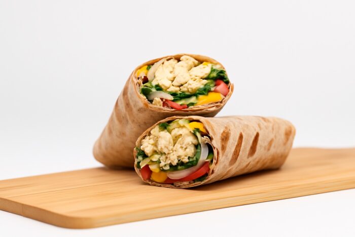 Wrap chicken curry